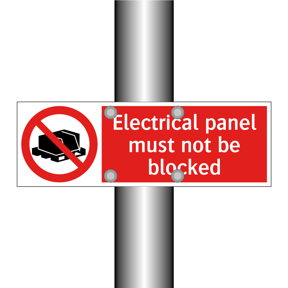 Electrical panel must not be blocked