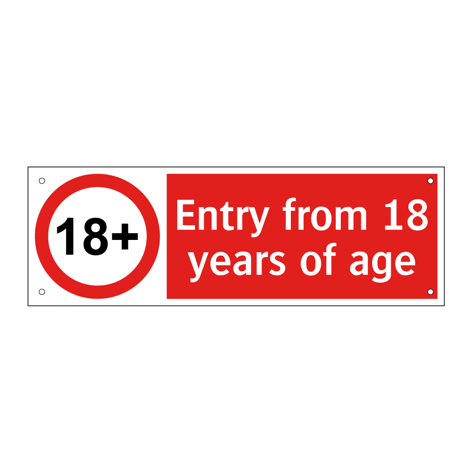 Entry from 18 years of age
