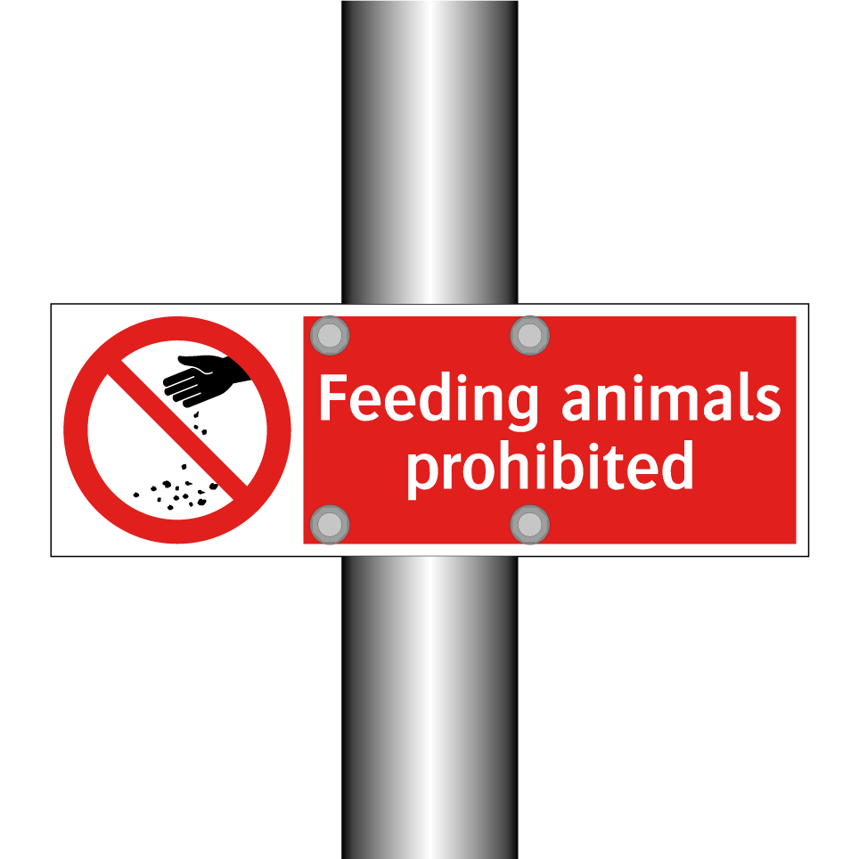 Feeding animals prohibited