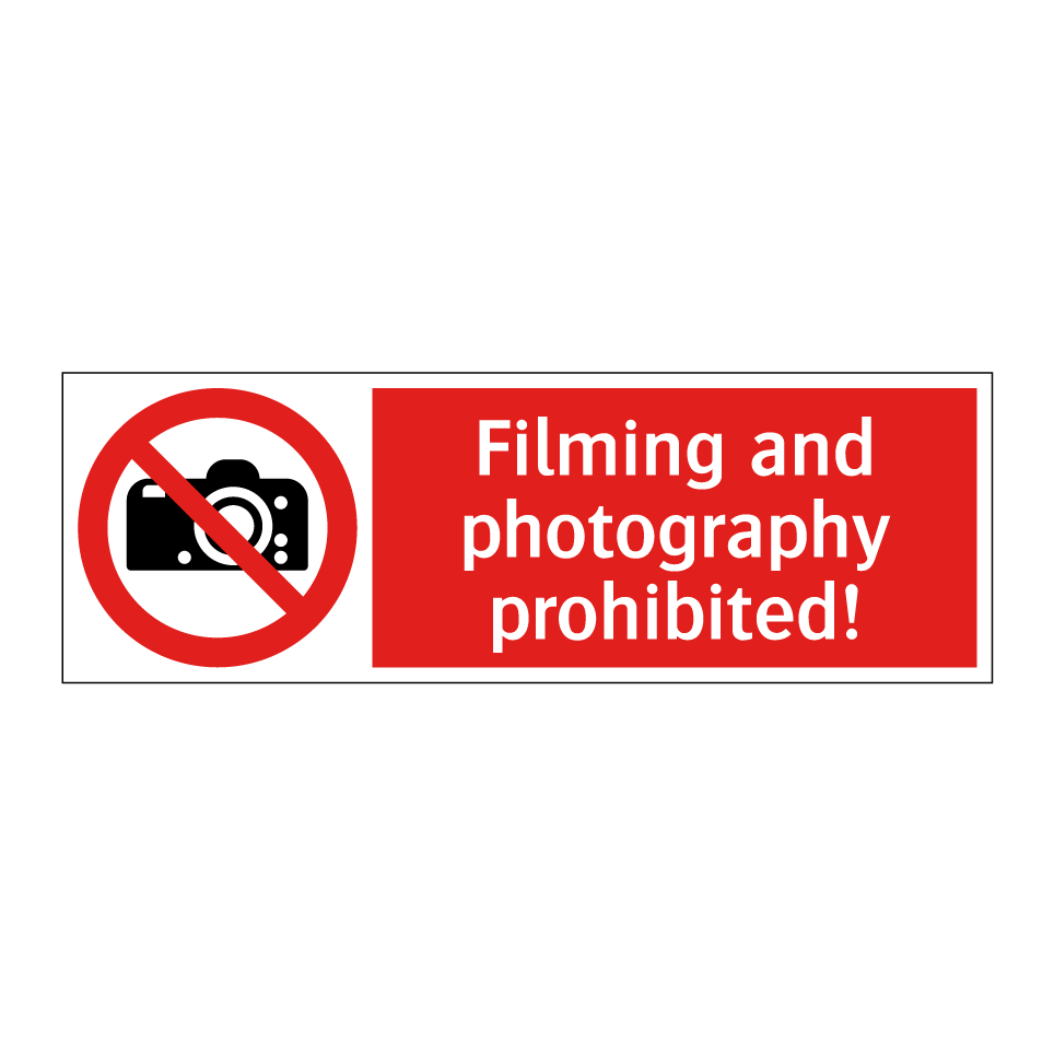 Filming and photography prohibited!