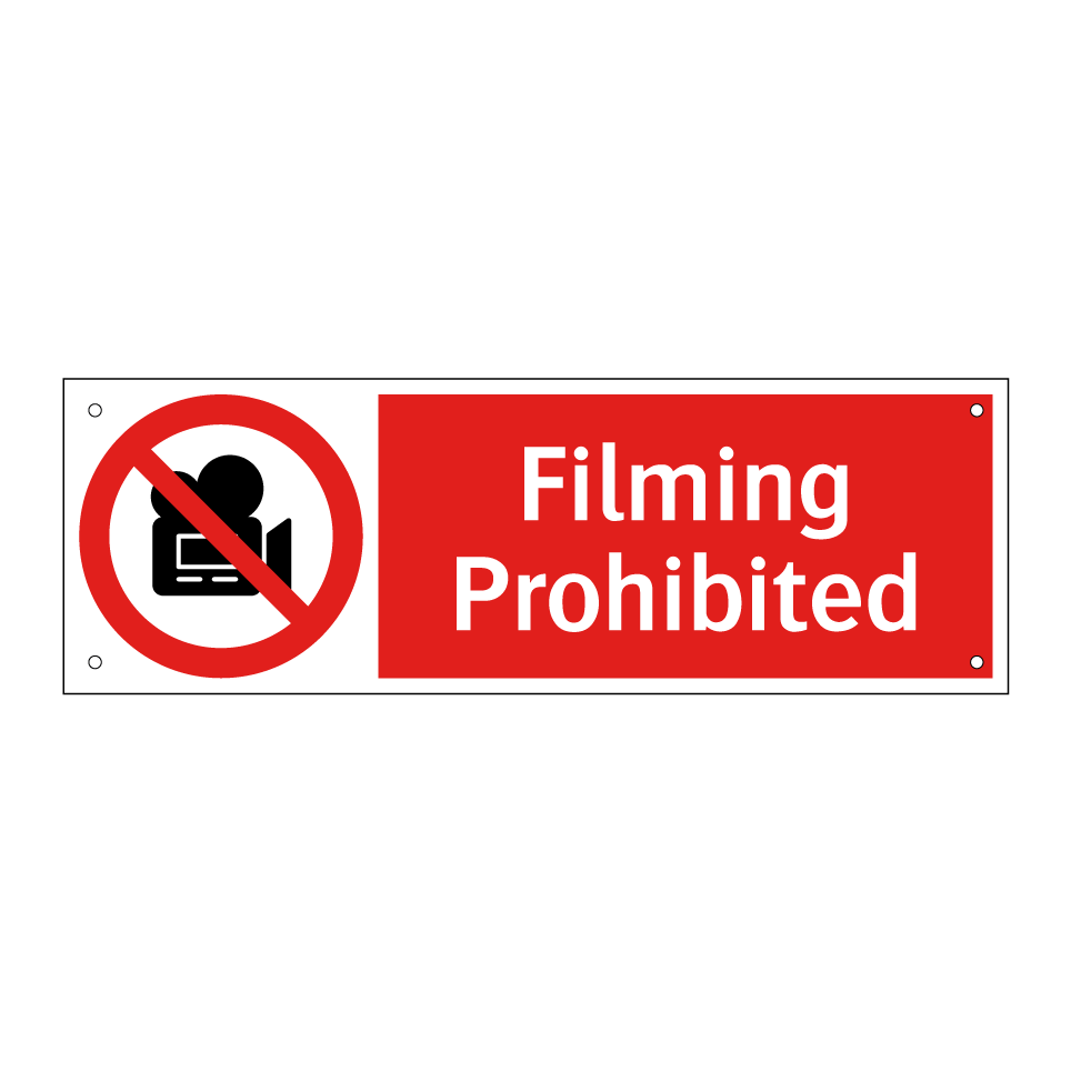 Filming Prohibited