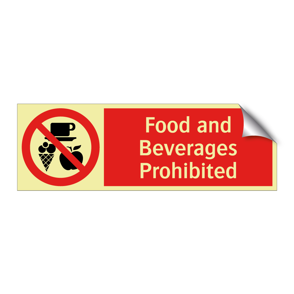 Food and Beverages Prohibited