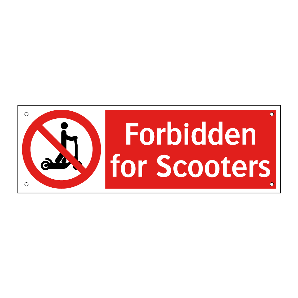 Forbidden for Scooters