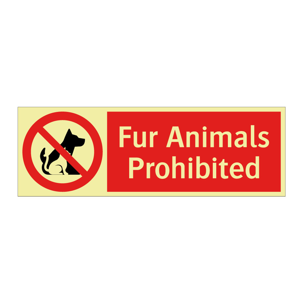 Fur Animals Prohibited