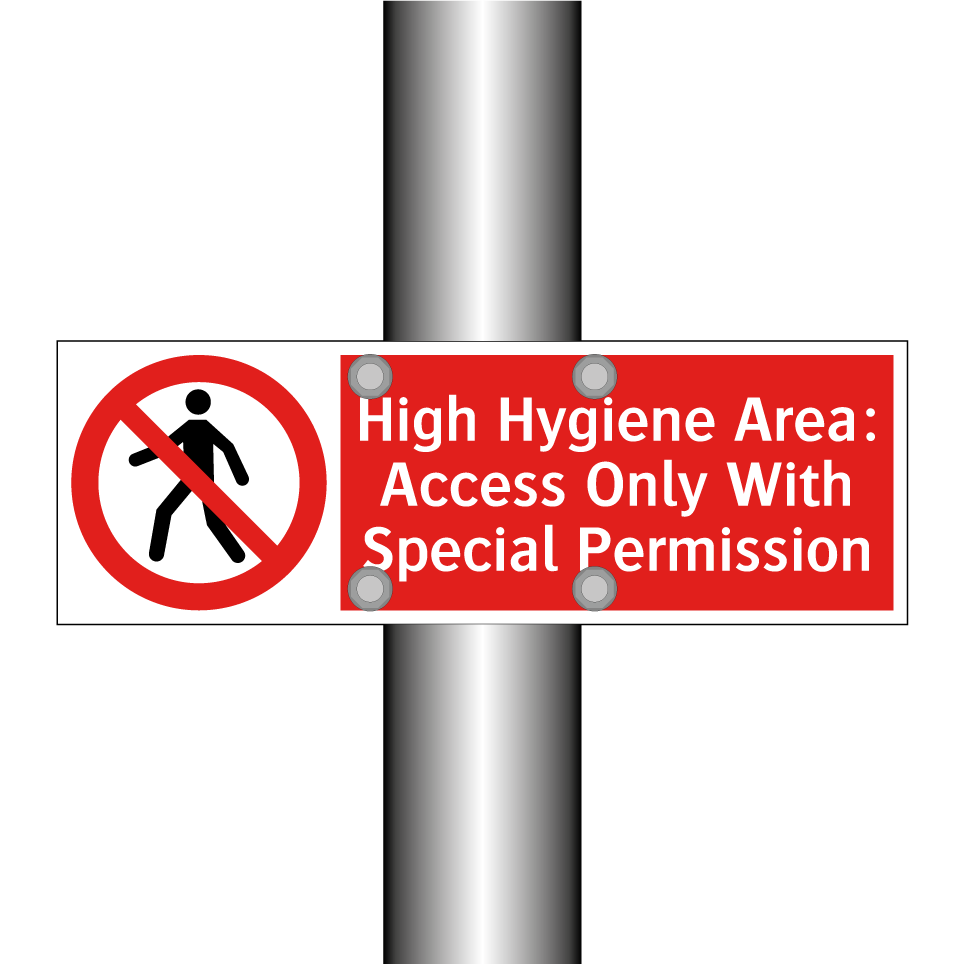 High Hygiene Area: Access Only With Special Permission