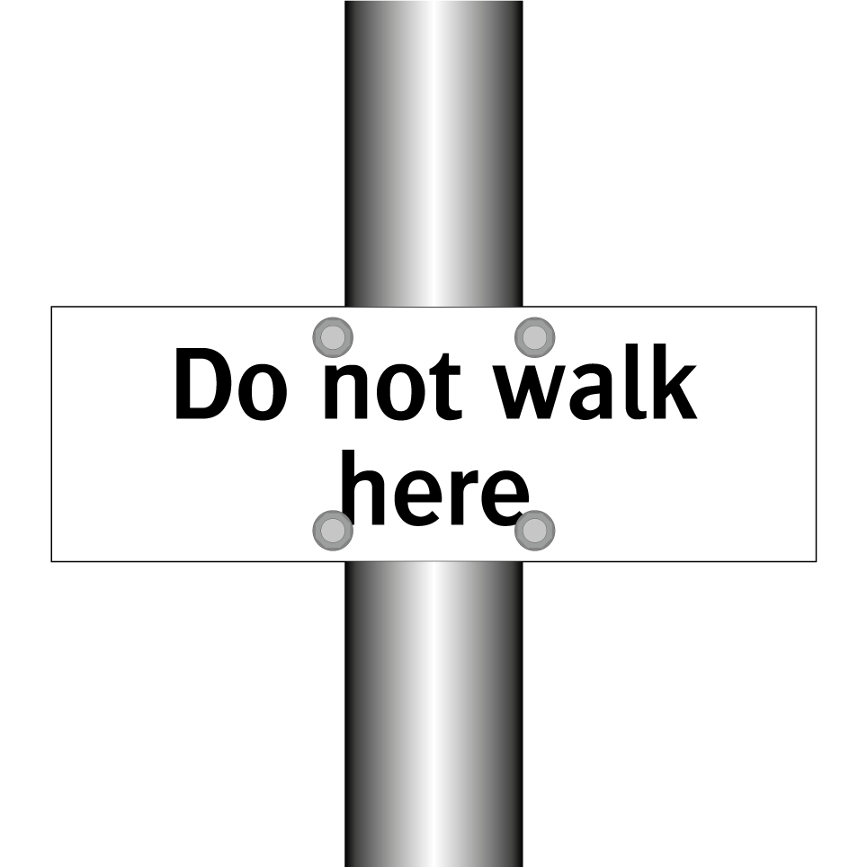 Do not walk here
