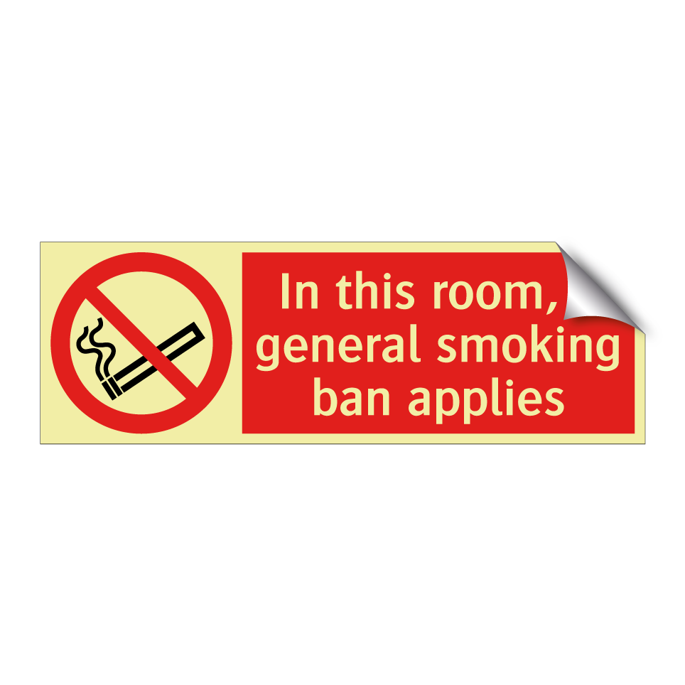 In this room, a general smoking ban applies