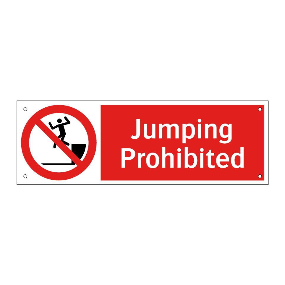 Jumping Prohibited