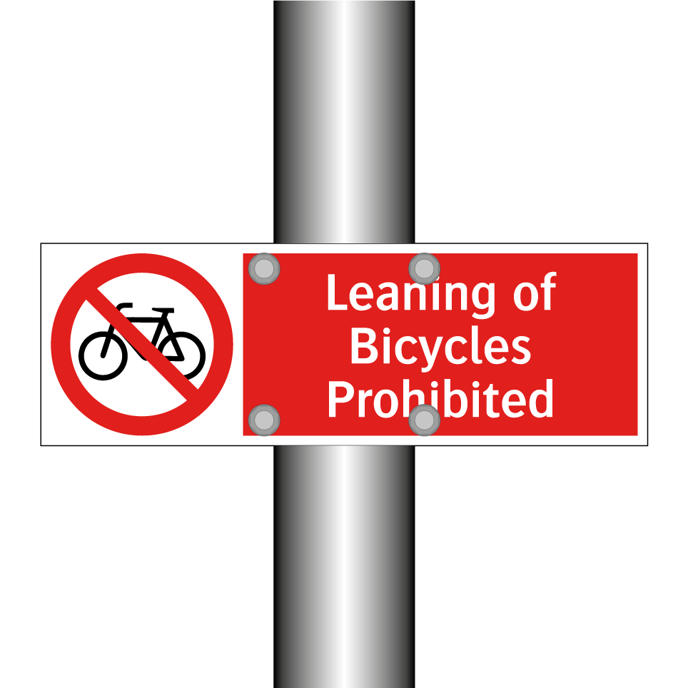 Leaning of Bicycles Prohibited