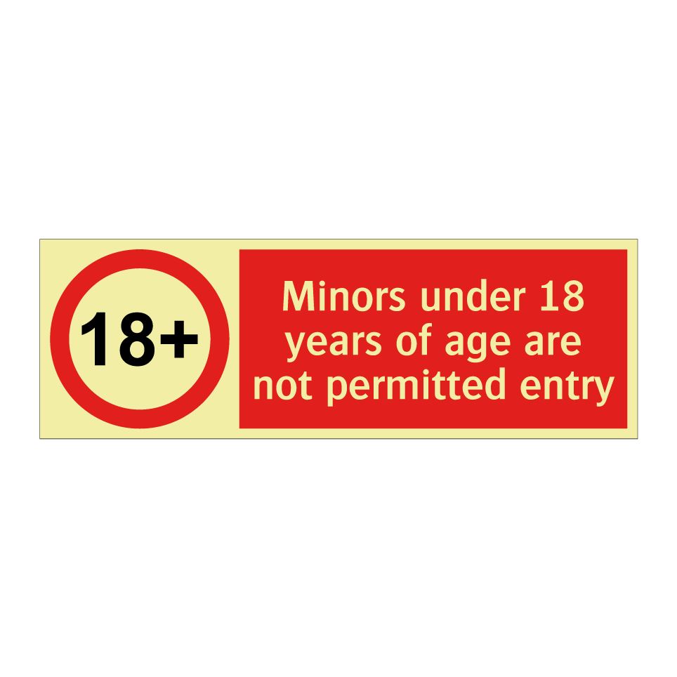 Minors under 18 years of age are not permitted entry