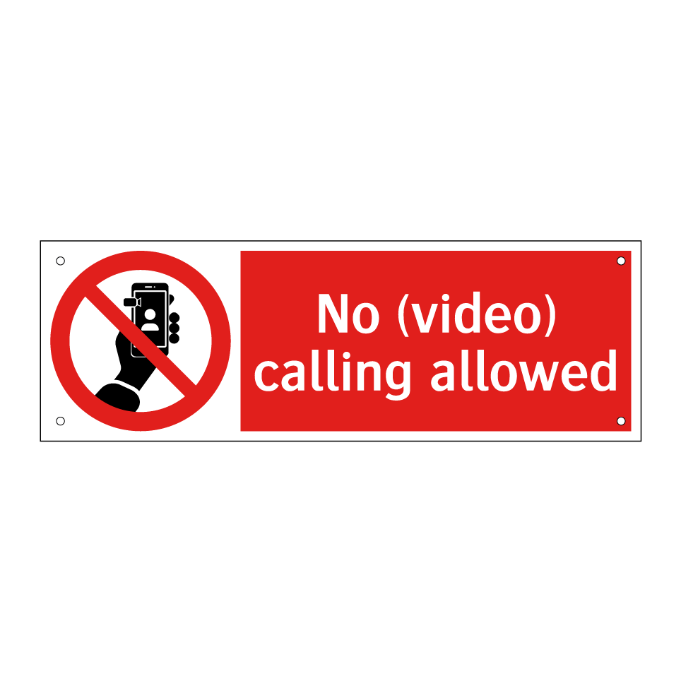 No (video) calling allowed