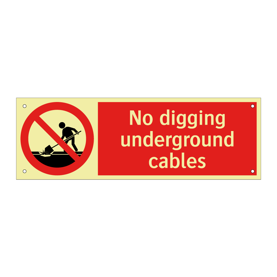 No digging underground cables