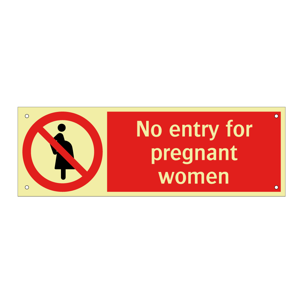 No entry for pregnant women