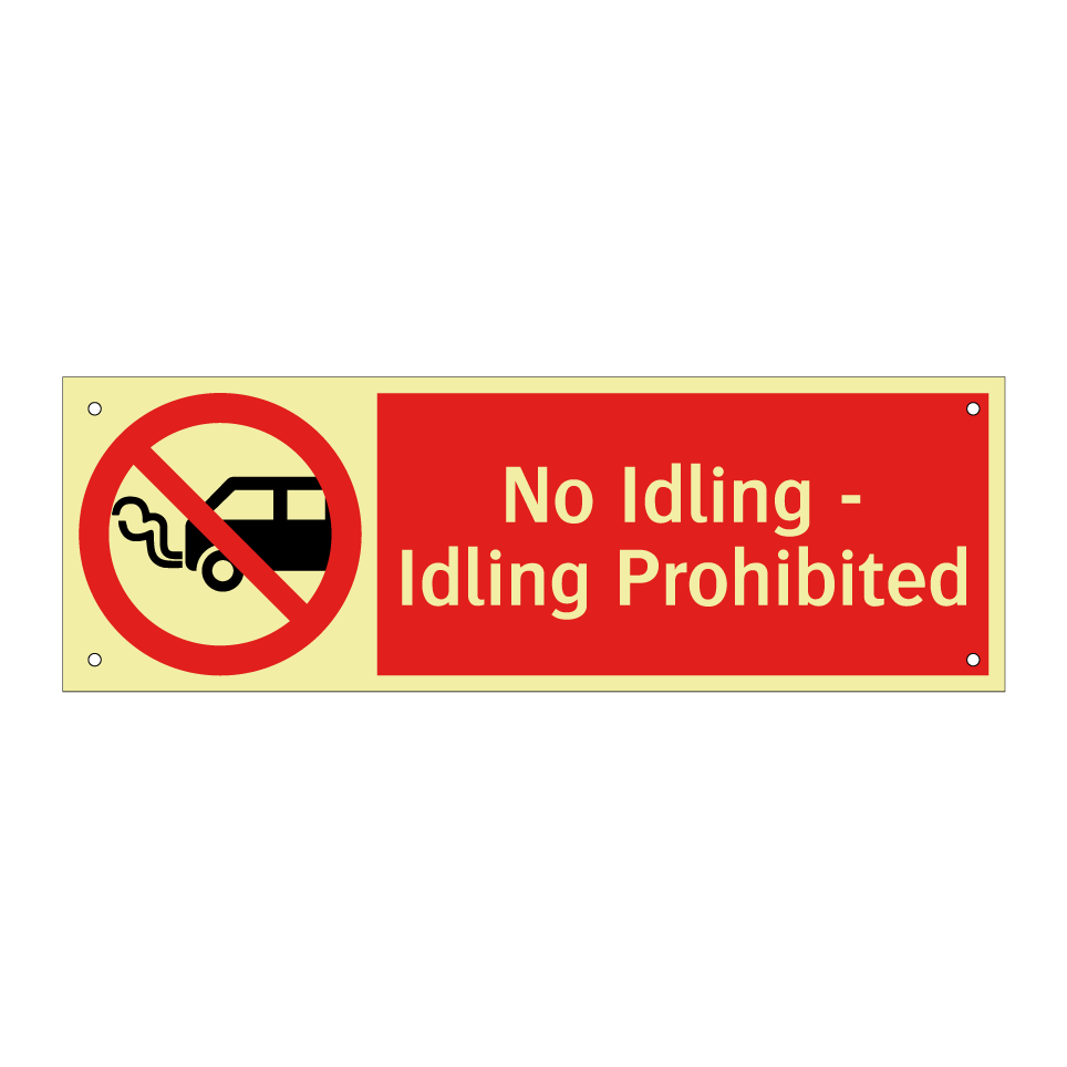No Idling - Idling Prohibited