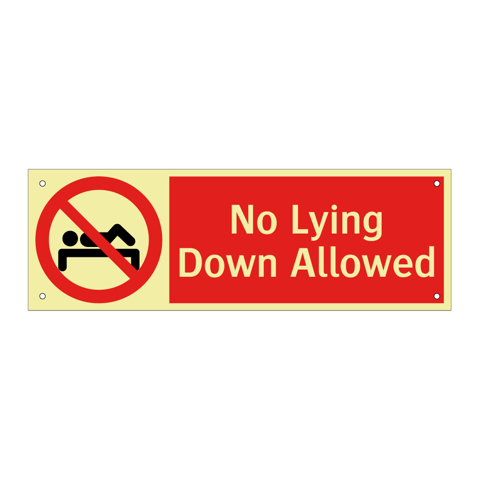 No Lying Down Allowed