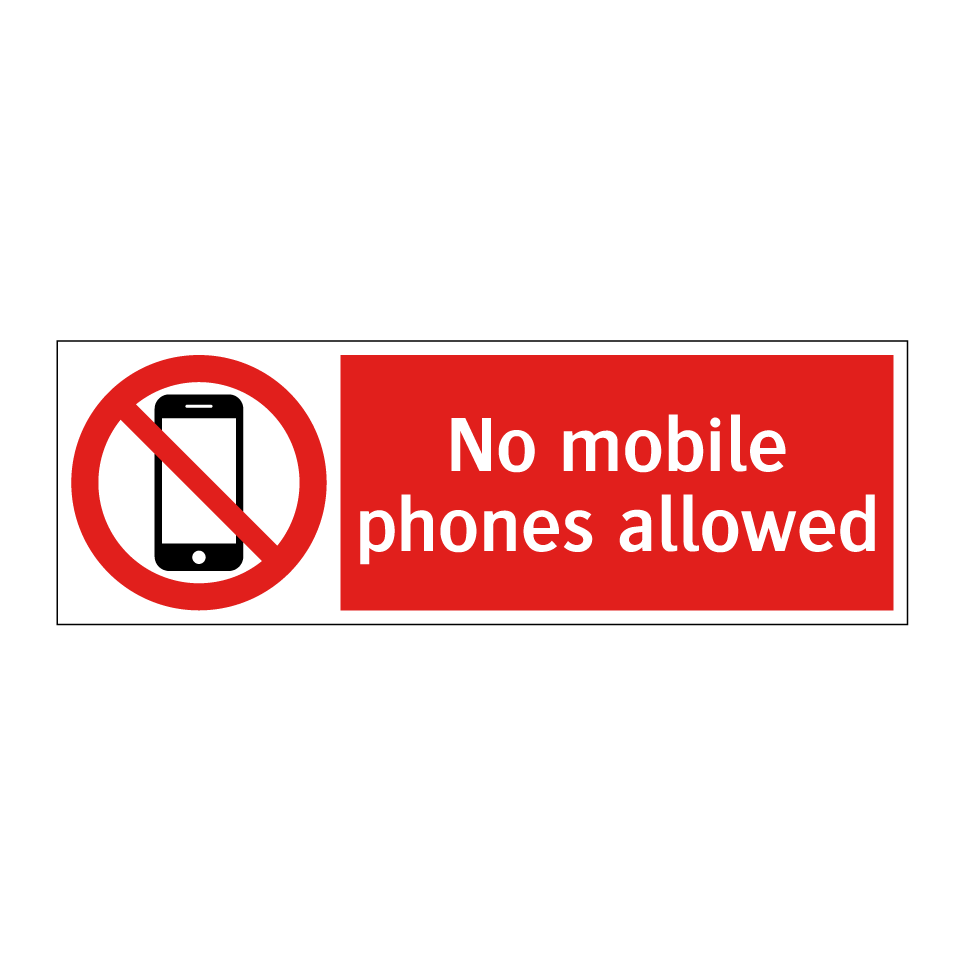 No mobile phones allowed