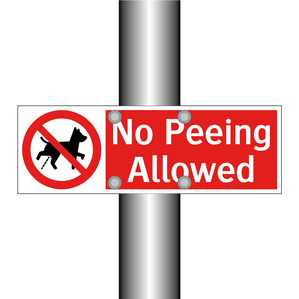 No Peeing Allowed