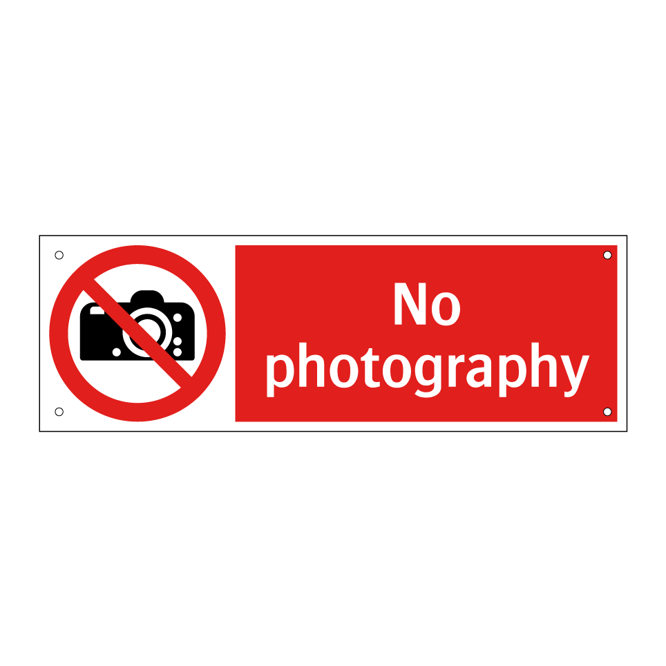 No photography