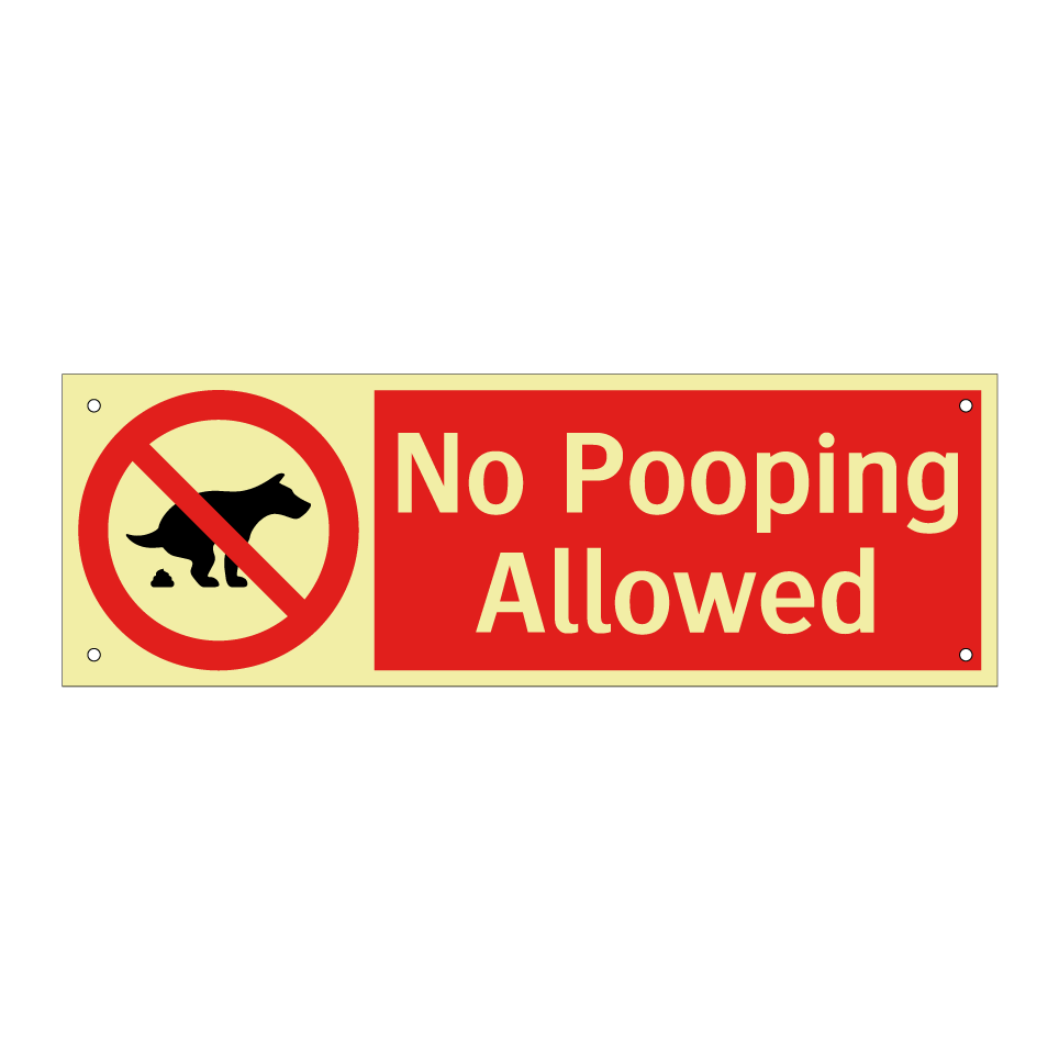 No Pooping Allowed