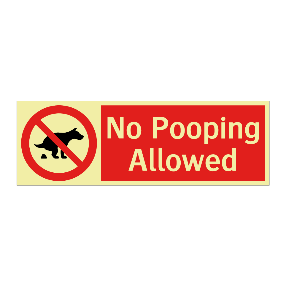 No Pooping Allowed