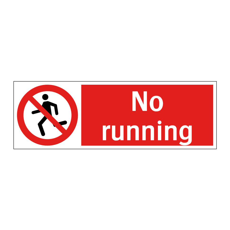 No running