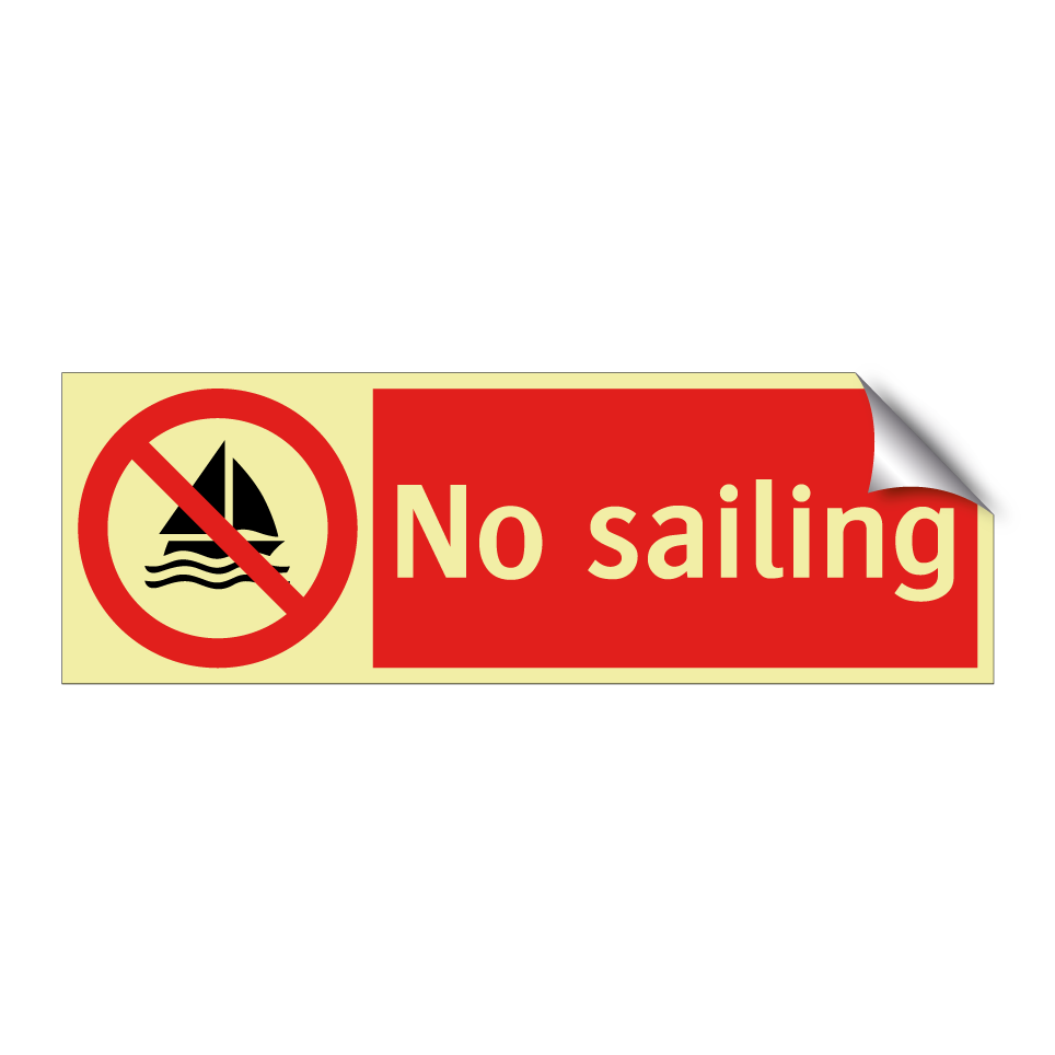 No sailing
