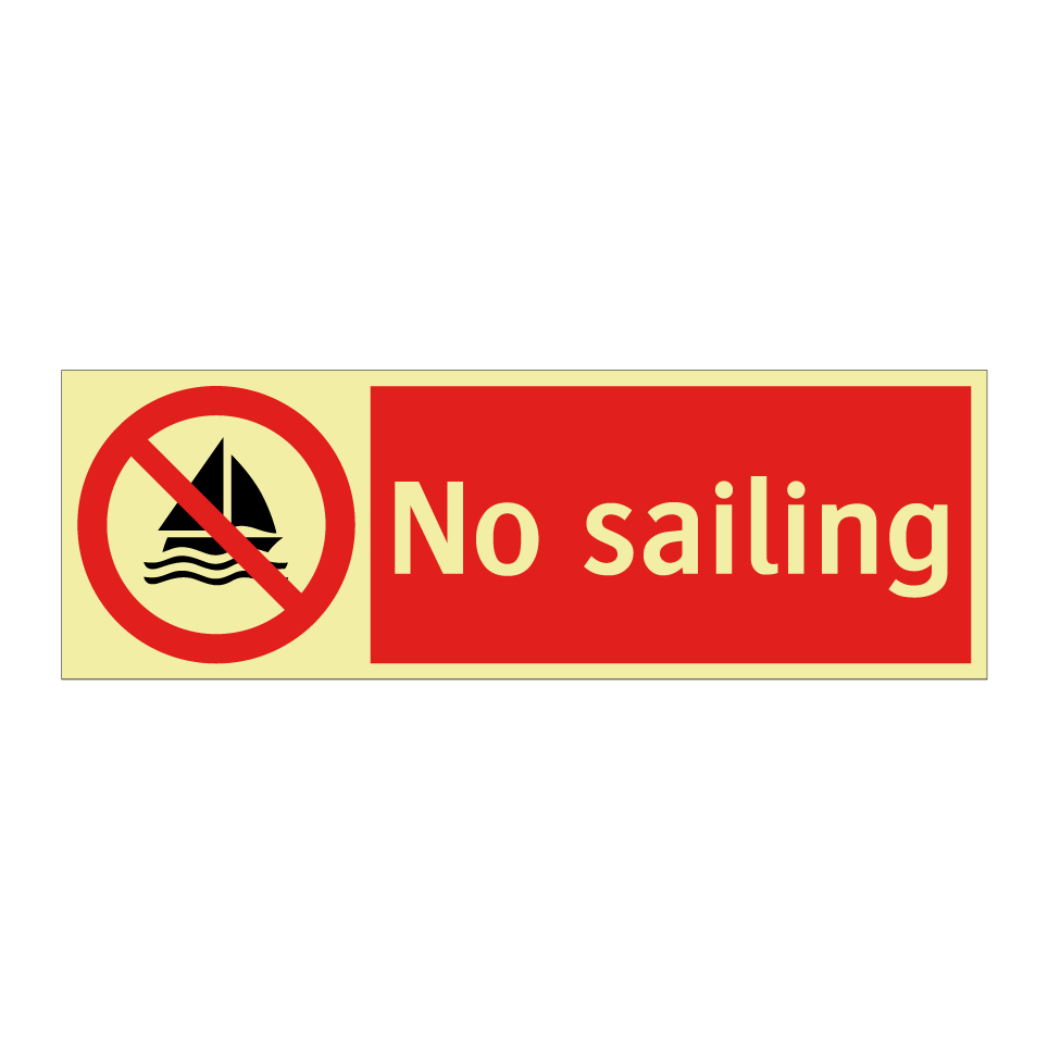 No sailing