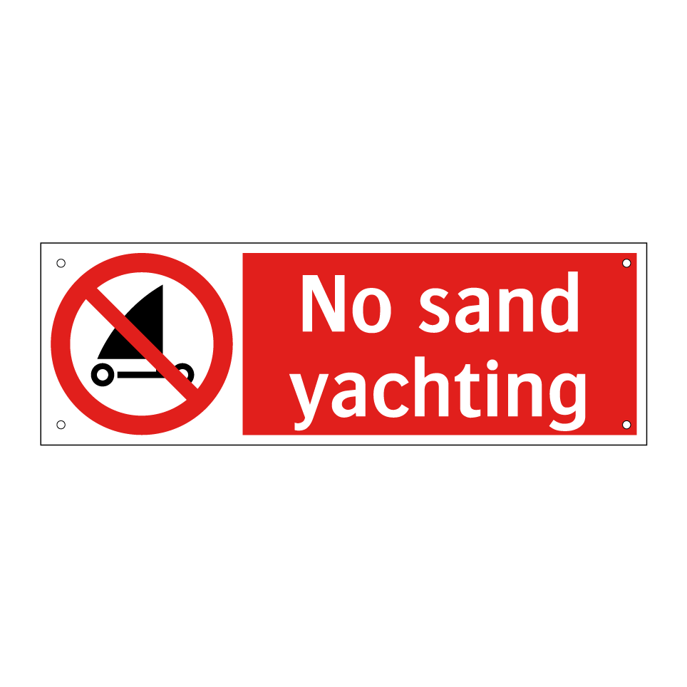 No sand yachting