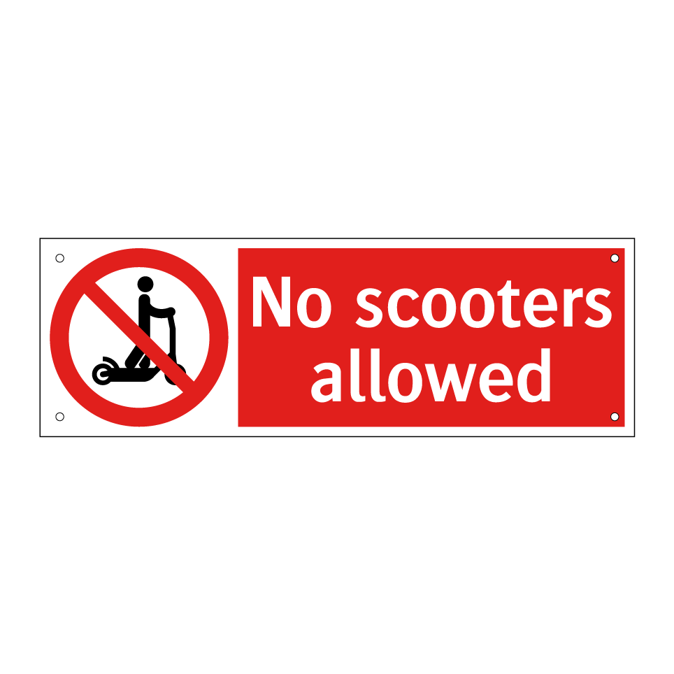 No scooters allowed