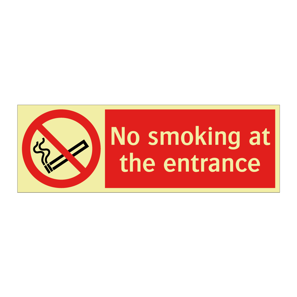 No smoking at the entrance