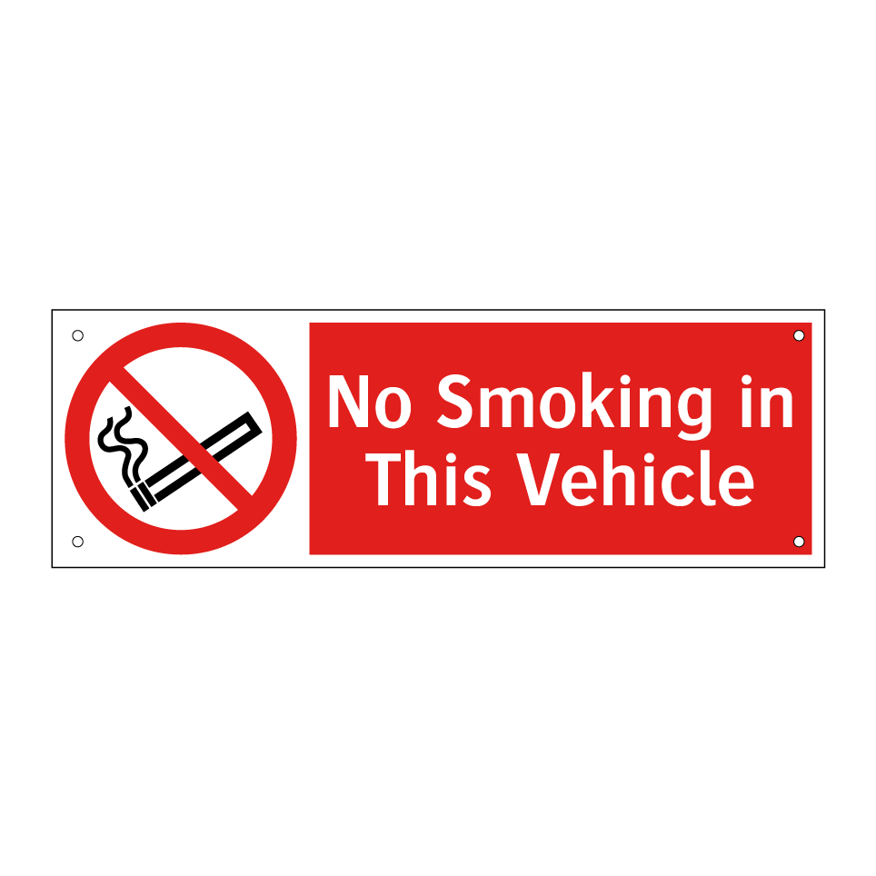 No Smoking in This Vehicle