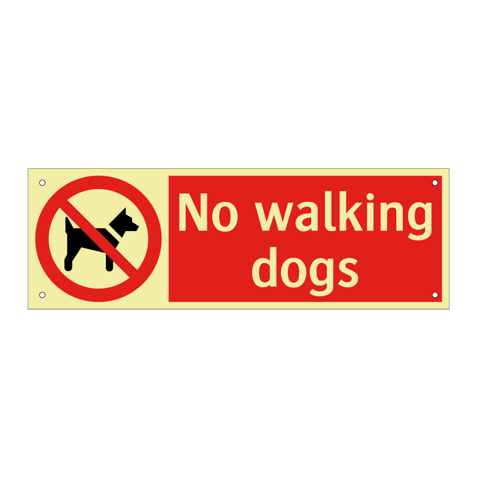 No walking dogs