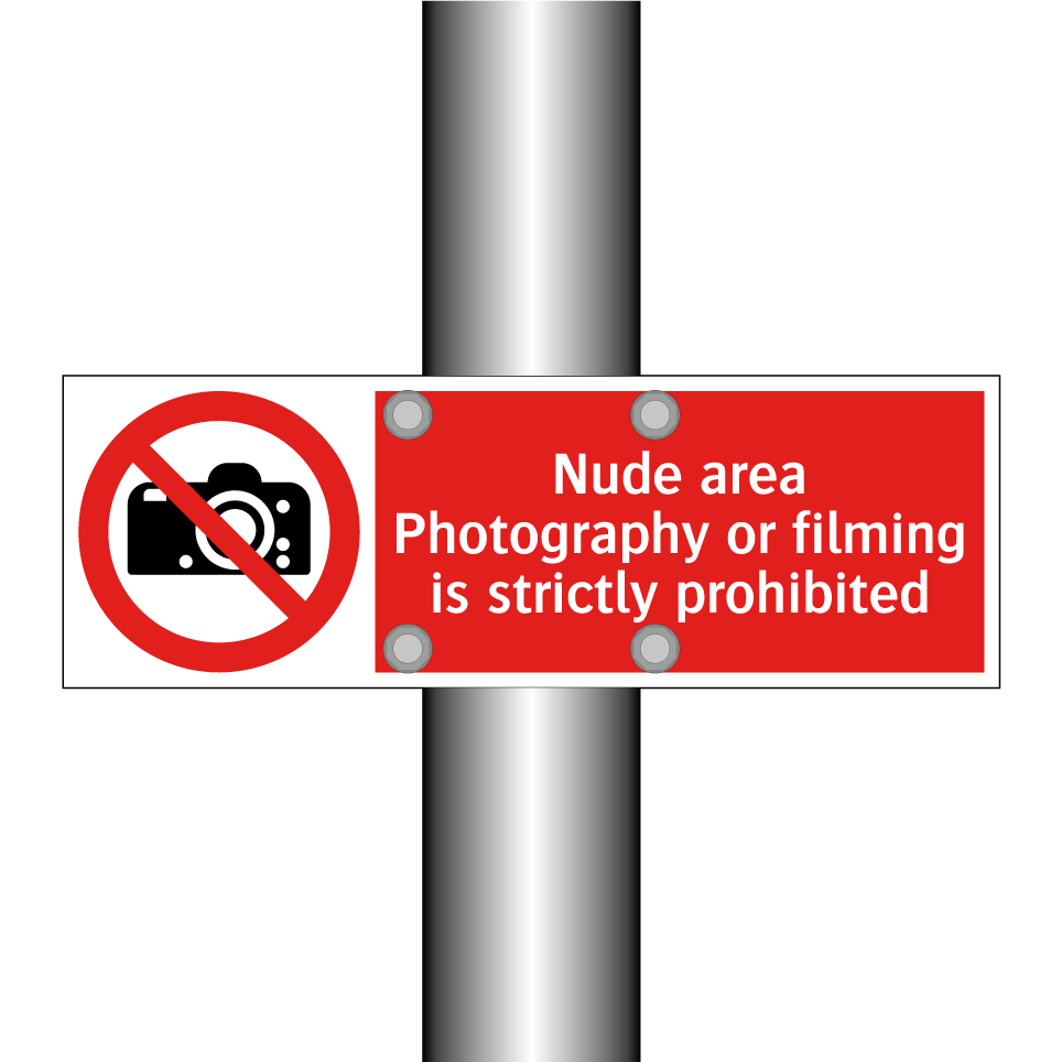 Nude area Photography or filming is strictly prohibited