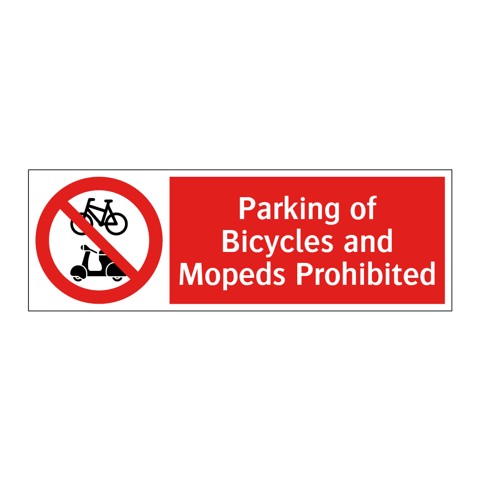 Parking of Bicycles and Mopeds Prohibited