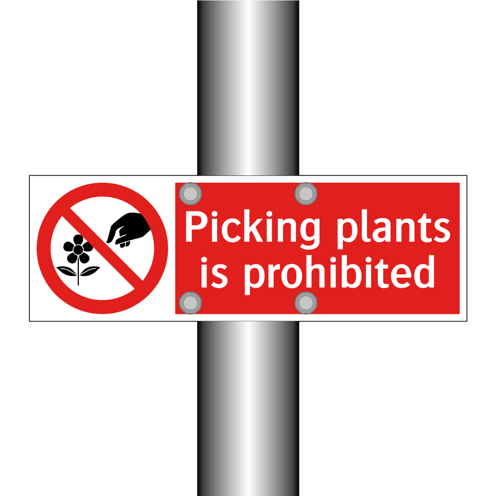 Picking plants is prohibited