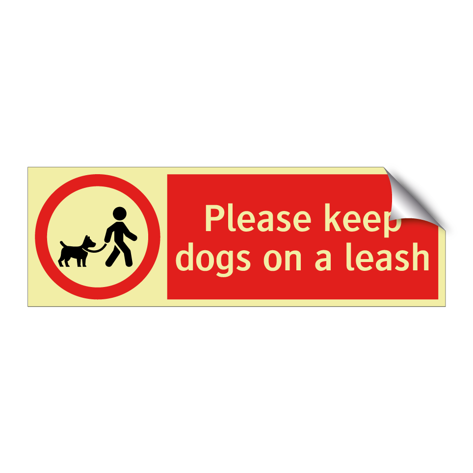 Please keep dogs on a leash