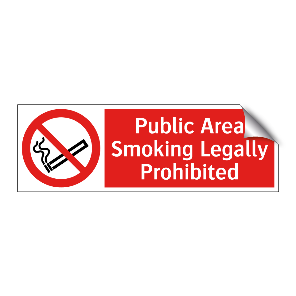 Public Area Smoking Legally Prohibited