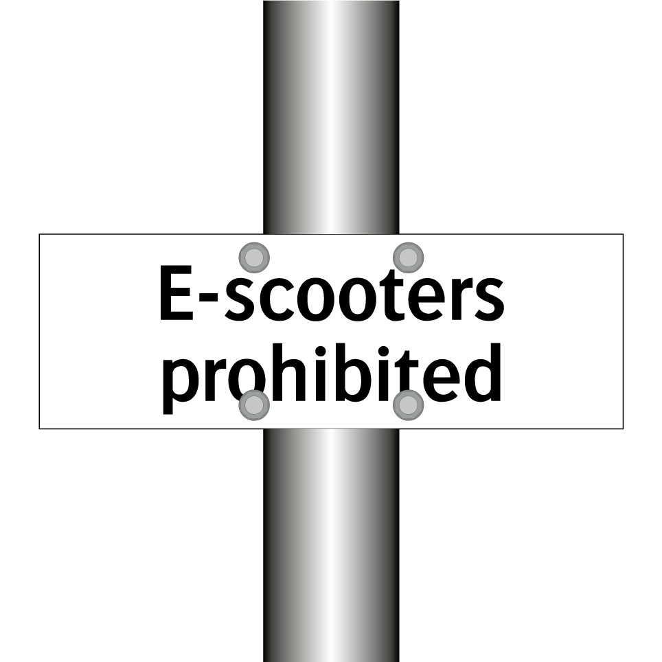 E-scooters prohibited
