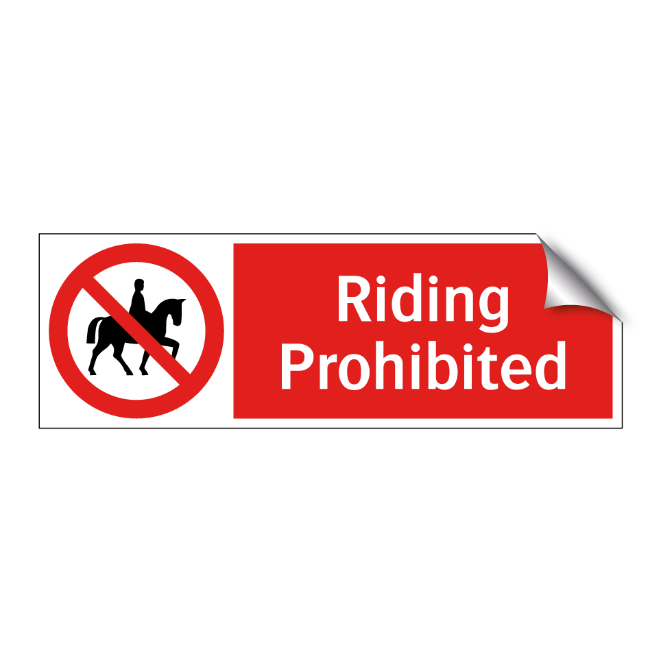 Riding Prohibited
