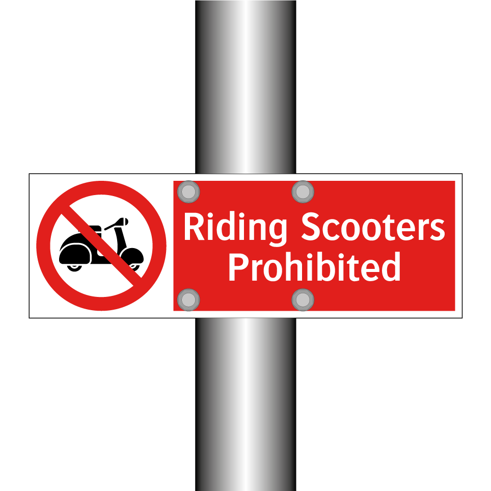 Riding Scooters Prohibited