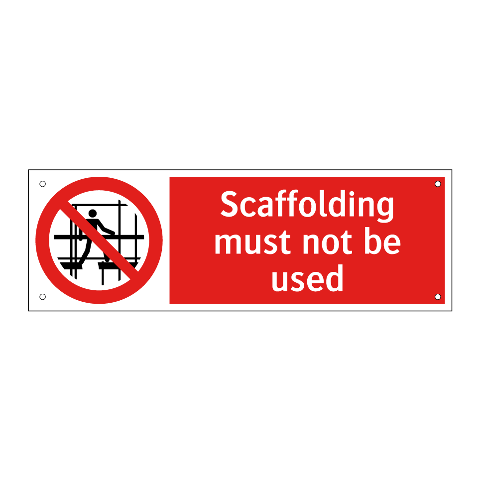 Scaffolding must not be used