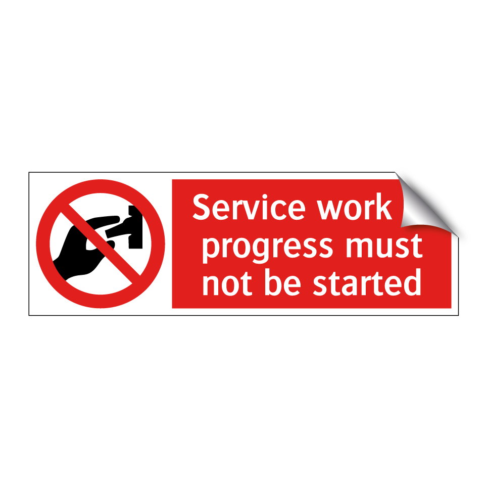 Service work in progress must not be started