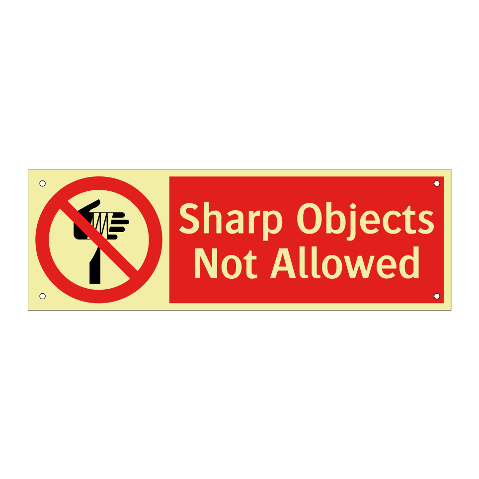 Sharp Objects Not Allowed