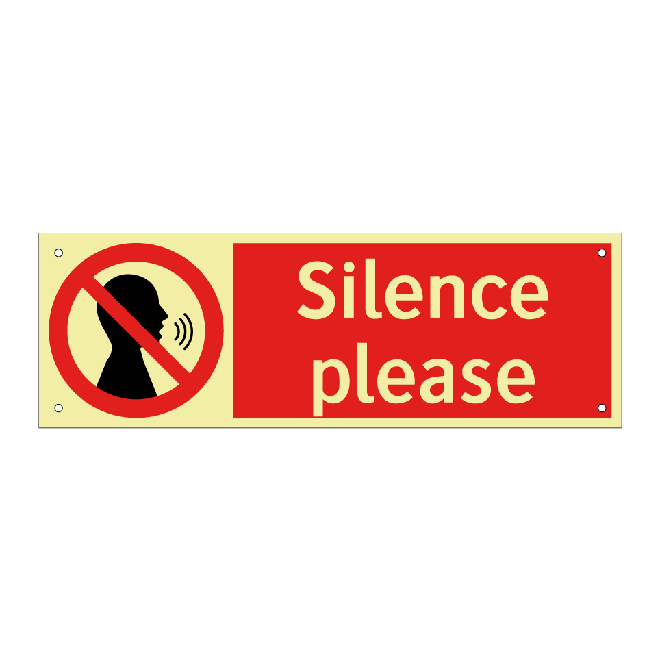 Silence please