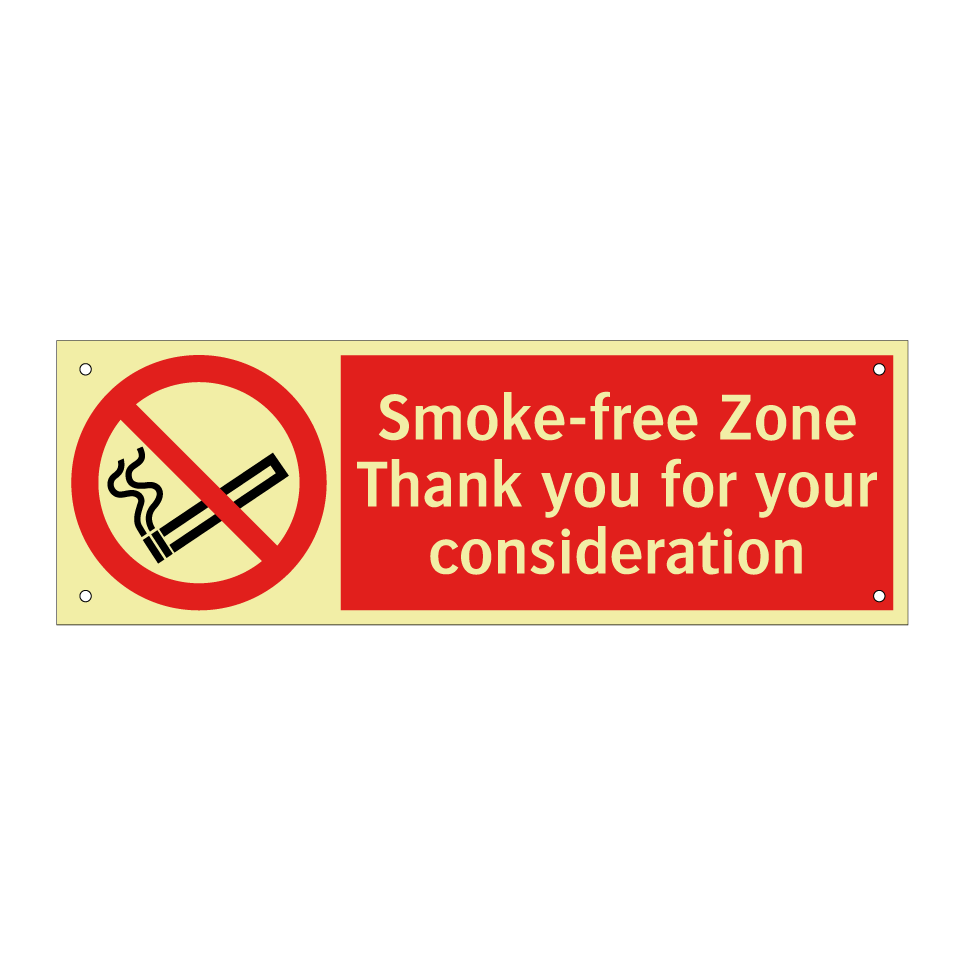 Smoke-free Zone Thank you for your consideration