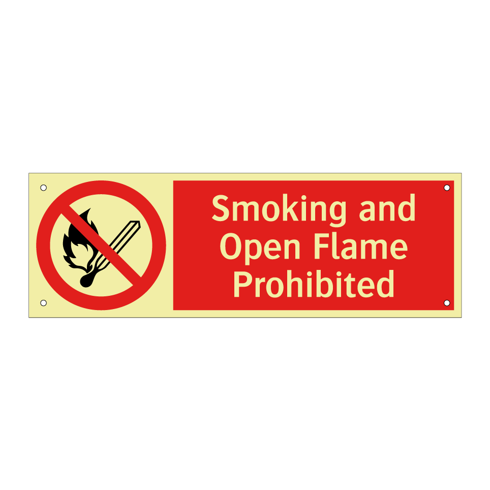 Smoking and Open Flame Prohibited