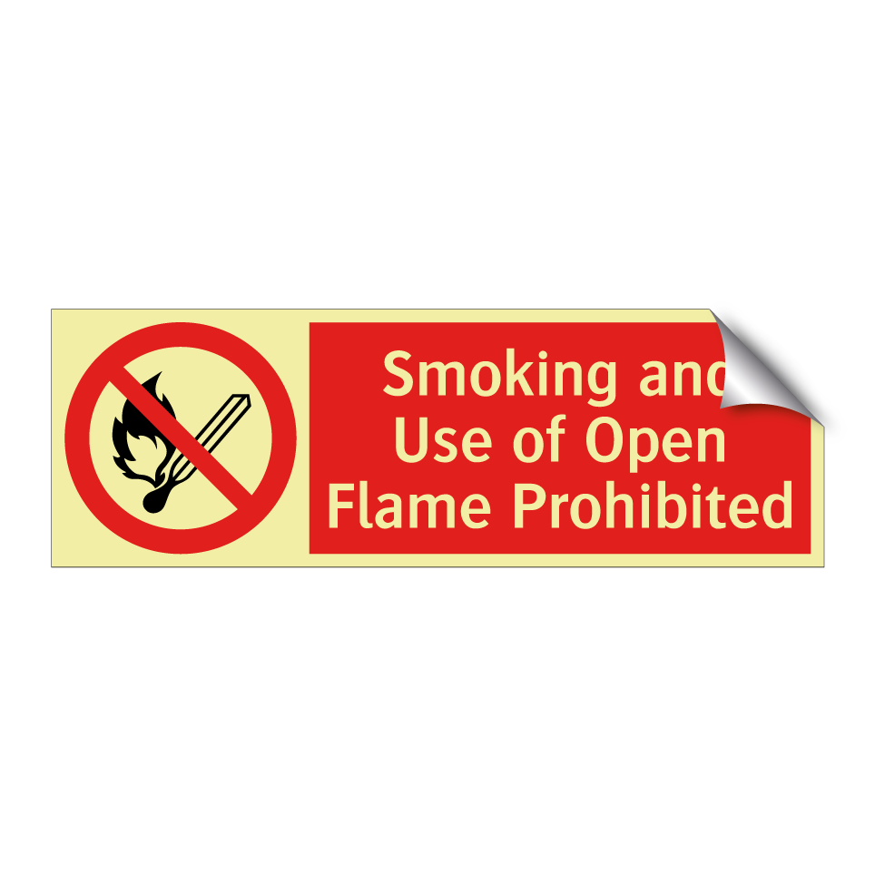 Smoking and Use of Open Flame Prohibited