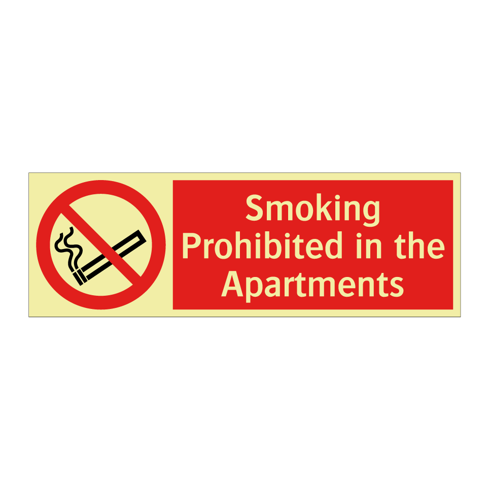 Smoking Prohibited in the Apartments