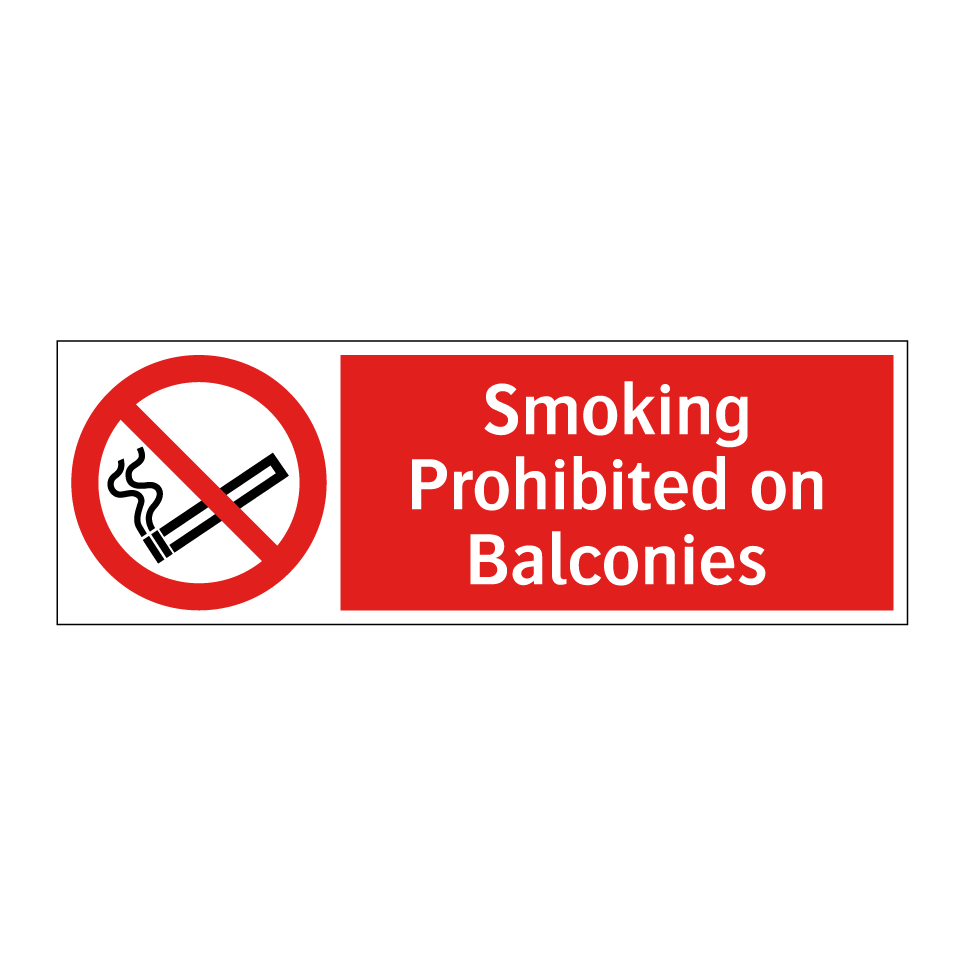 Smoking Prohibited on Balconies