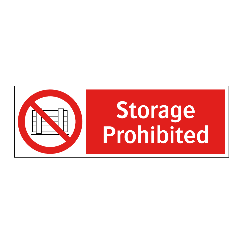Storage Prohibited